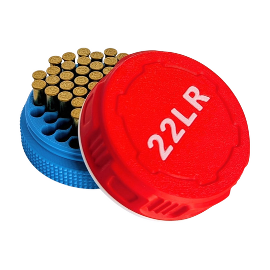 Boîte à munitions 22LR Bleu Blanc Rouge